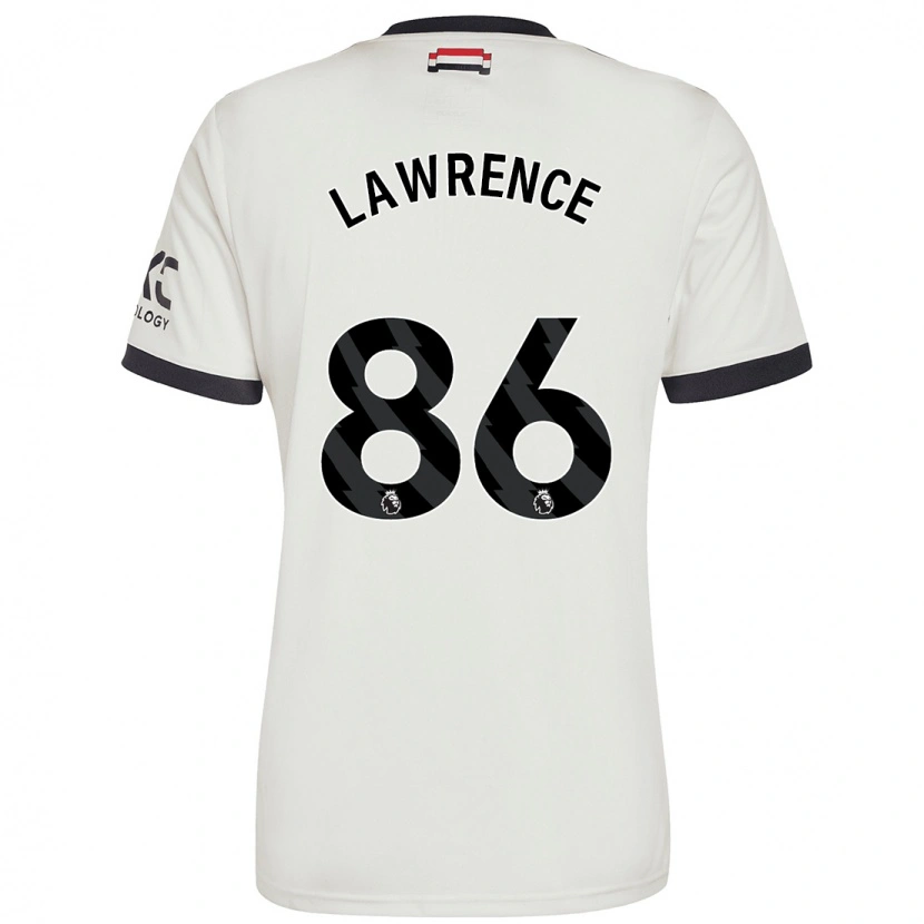 Danxen Kvinder Marcus Lawrence #86 Råhvid Tredje Sæt Spillertrøjer 2024/25 Trøje T-Shirt