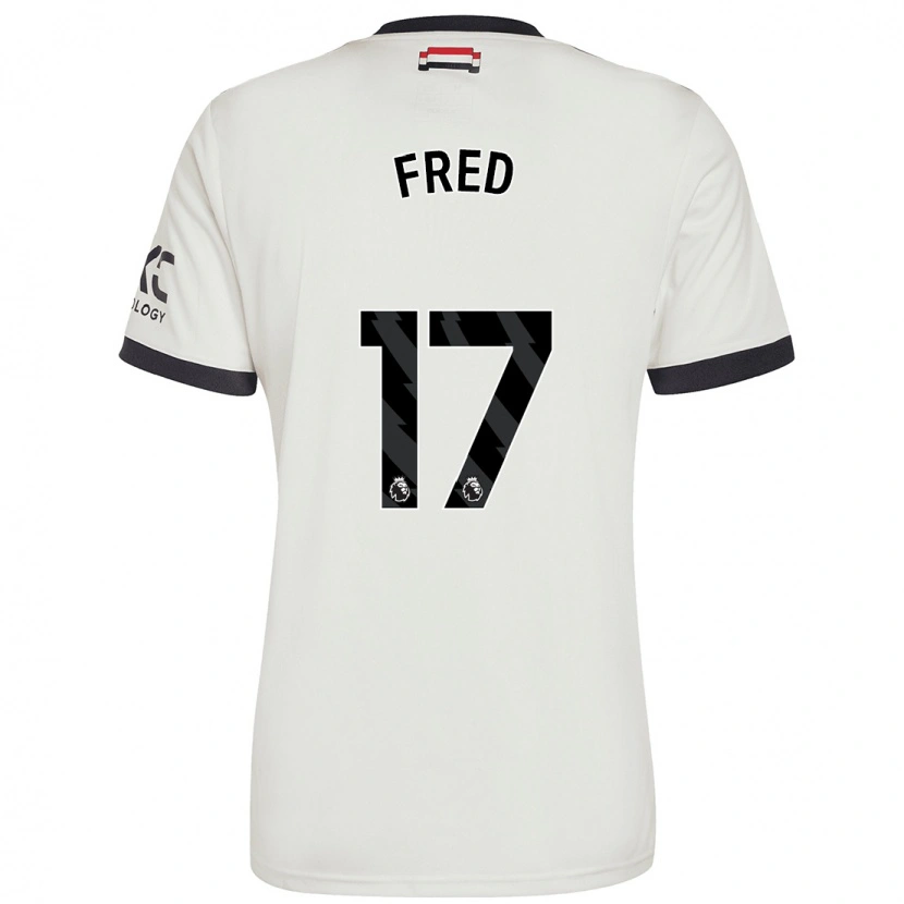 Danxen Kvinder Fred #17 Råhvid Tredje Sæt Spillertrøjer 2024/25 Trøje T-Shirt