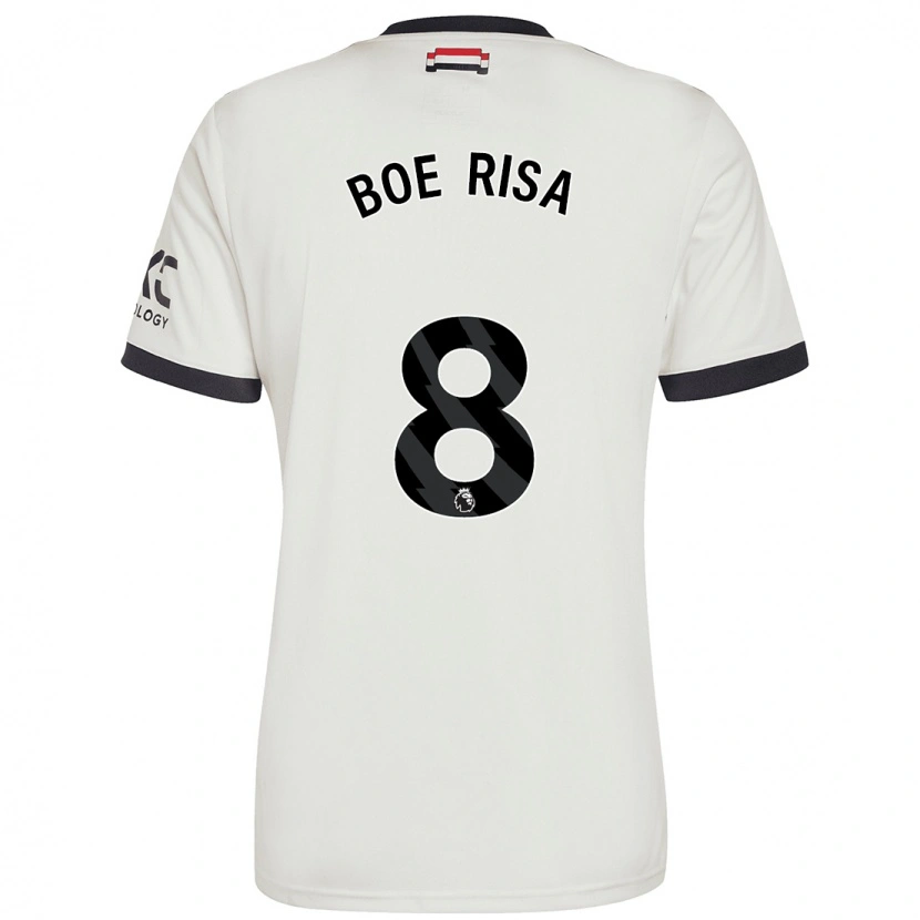 Danxen Kvinder Vilde Boe Risa #8 Råhvid Tredje Sæt Spillertrøjer 2024/25 Trøje T-Shirt