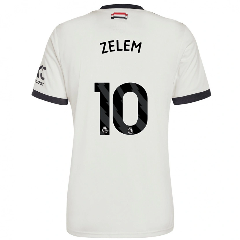 Danxen Kvinder Katie Zelem #10 Råhvid Tredje Sæt Spillertrøjer 2024/25 Trøje T-Shirt