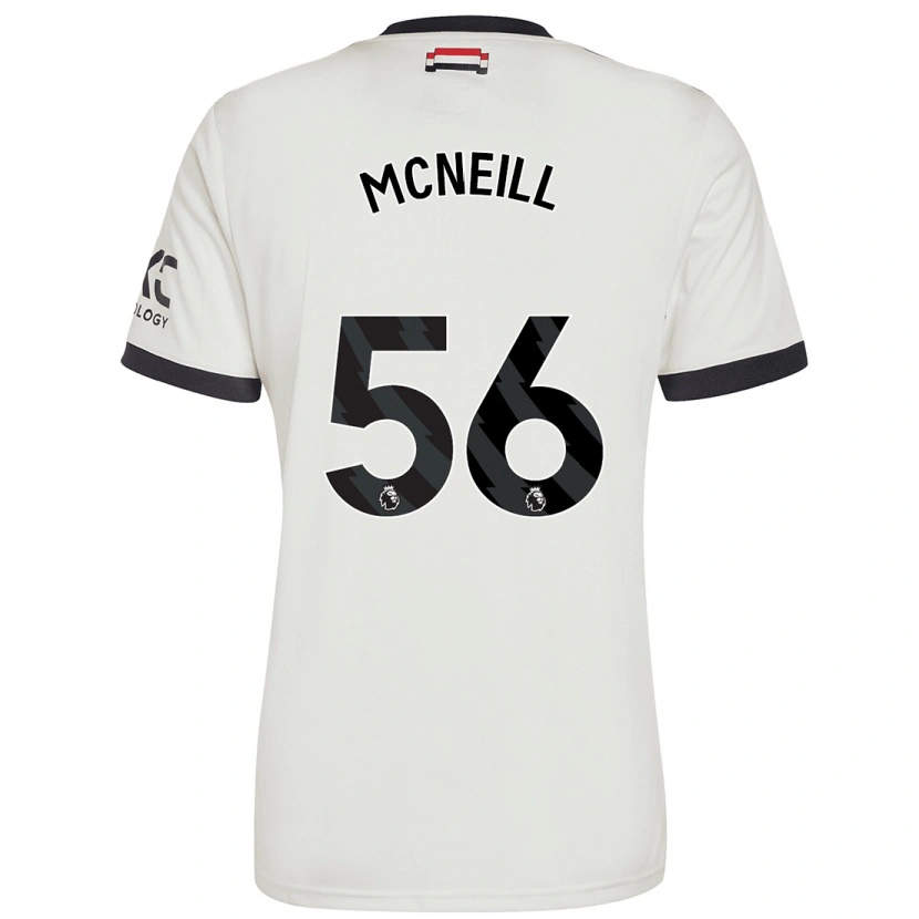 Danxen Kvinder Charlie Mcneill #56 Råhvid Tredje Sæt Spillertrøjer 2024/25 Trøje T-Shirt