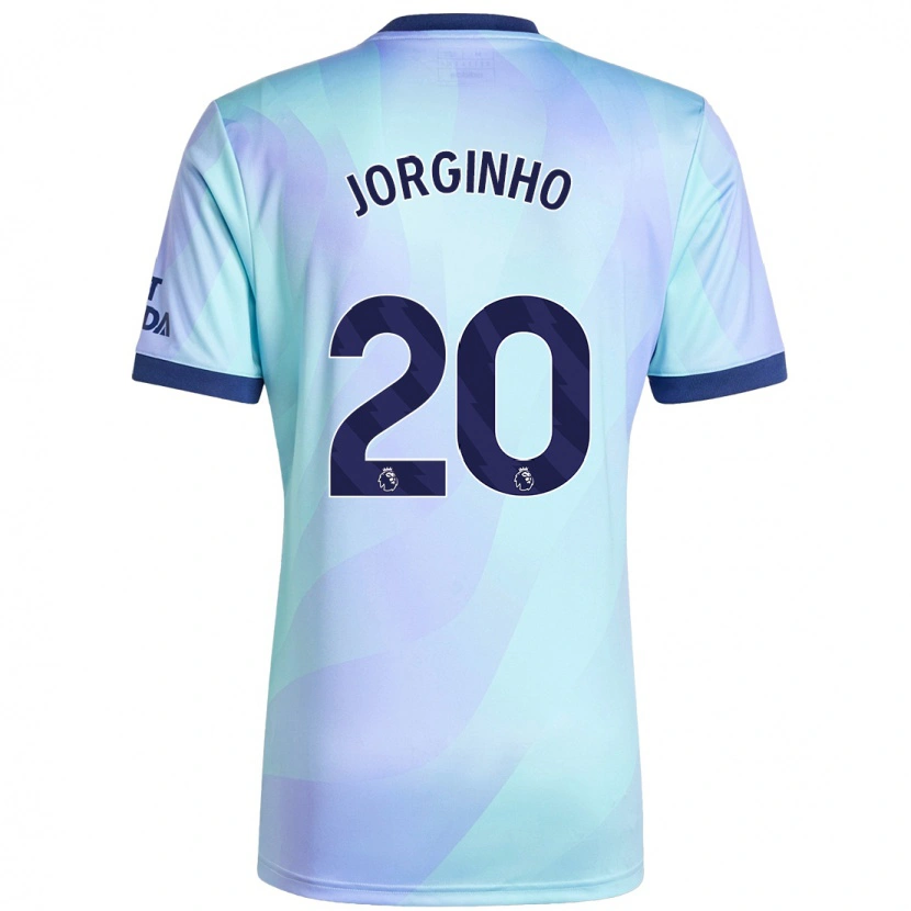 Danxen Kvinder Jorginho #20 Aqua Tredje Sæt Spillertrøjer 2024/25 Trøje T-Shirt