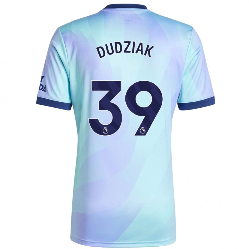 Danxen Kvinder Harrison Dudziak #39 Aqua Tredje Sæt Spillertrøjer 2024/25 Trøje T-Shirt
