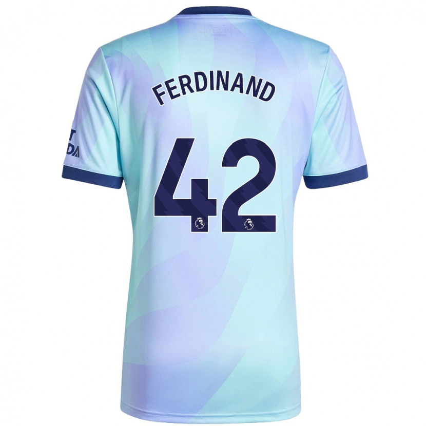 Danxen Kvinder Seb Ferdinand #42 Aqua Tredje Sæt Spillertrøjer 2024/25 Trøje T-Shirt