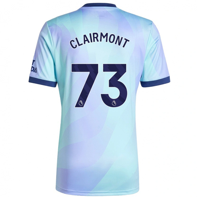 Danxen Kvinder Reece Clairmont #73 Aqua Tredje Sæt Spillertrøjer 2024/25 Trøje T-Shirt