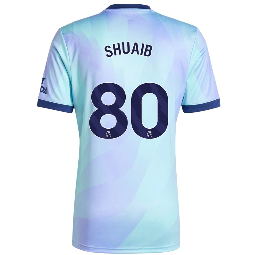 Danxen Kvinder Zac Shuaib #80 Aqua Tredje Sæt Spillertrøjer 2024/25 Trøje T-Shirt