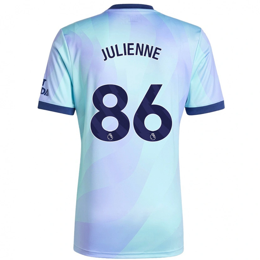 Danxen Kvinder Theo Julienne #86 Aqua Tredje Sæt Spillertrøjer 2024/25 Trøje T-Shirt
