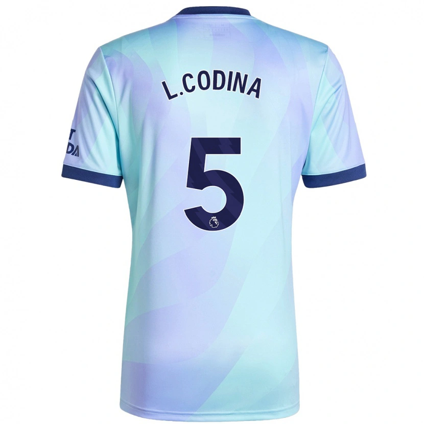 Danxen Kvinder Laia Codina #5 Aqua Tredje Sæt Spillertrøjer 2024/25 Trøje T-Shirt