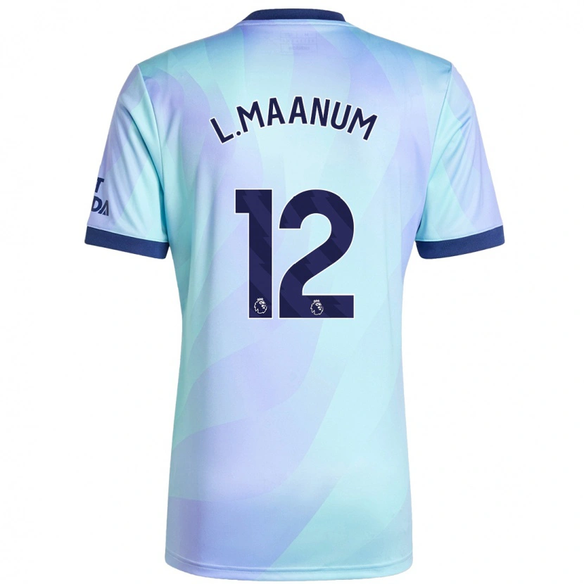 Danxen Kvinder Frida Maanum #12 Aqua Tredje Sæt Spillertrøjer 2024/25 Trøje T-Shirt