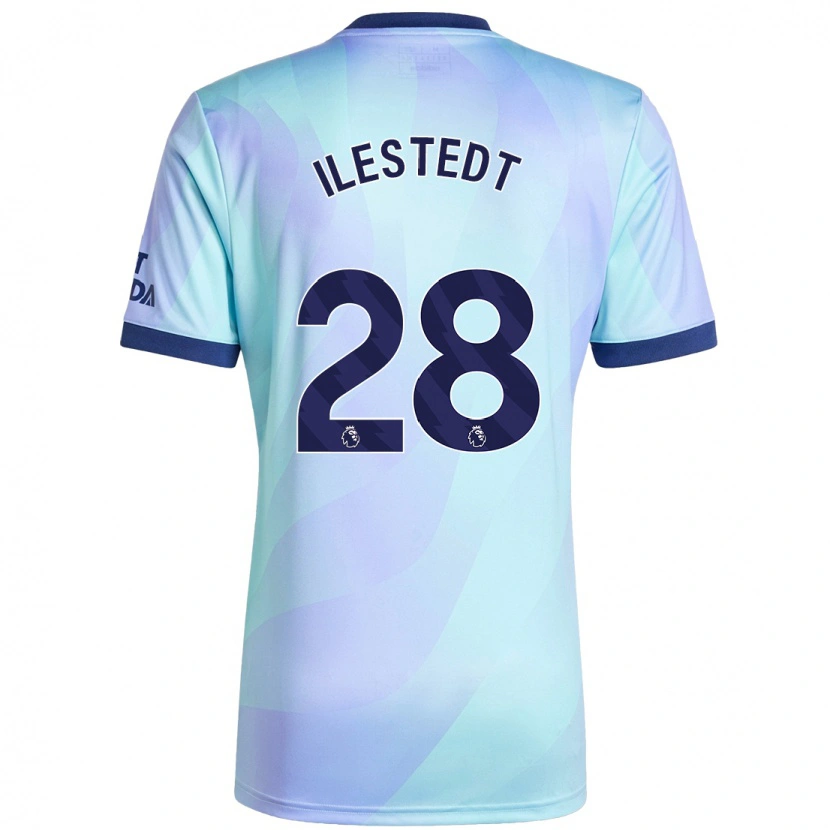 Danxen Kvinder Amanda Ilestedt #28 Aqua Tredje Sæt Spillertrøjer 2024/25 Trøje T-Shirt