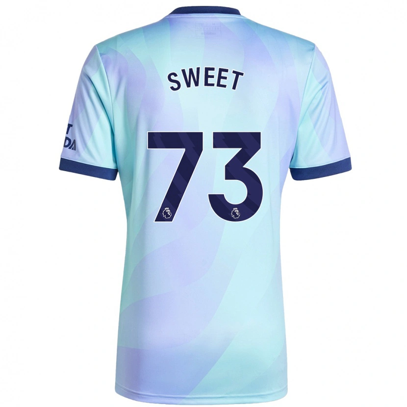 Danxen Kvinder James Sweet #73 Aqua Tredje Sæt Spillertrøjer 2024/25 Trøje T-Shirt