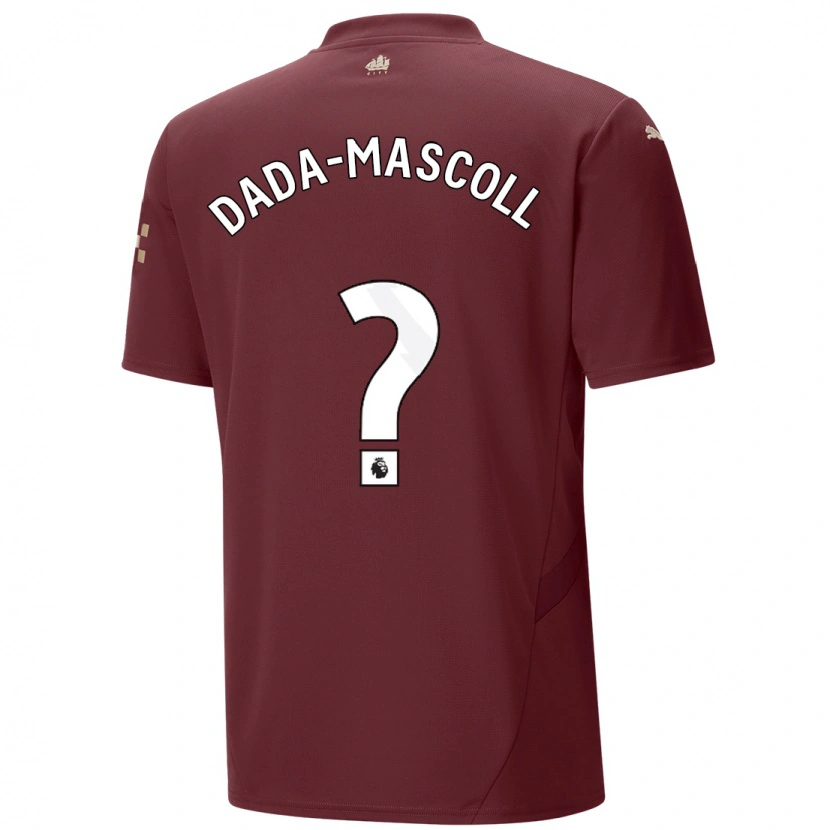 Danxen Kvinder Isaiah Dada-Mascoll #0 Rødbrun Tredje Sæt Spillertrøjer 2024/25 Trøje T-Shirt