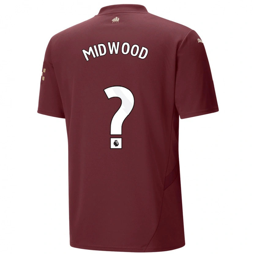 Danxen Kvinder Kylan Midwood #0 Rødbrun Tredje Sæt Spillertrøjer 2024/25 Trøje T-Shirt