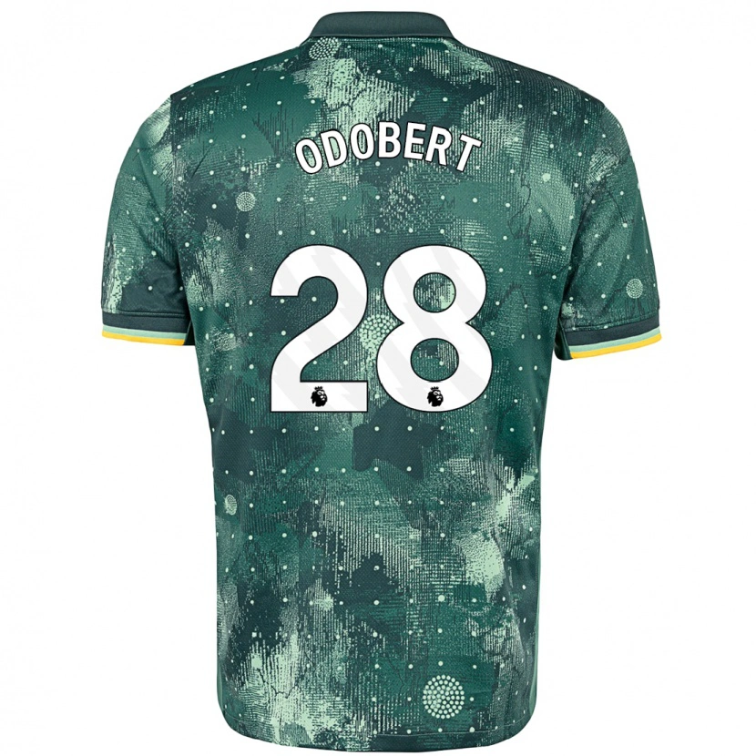 Danxen Kvinder Wilson Odobert #28 Mintgrøn Tredje Sæt Spillertrøjer 2024/25 Trøje T-Shirt