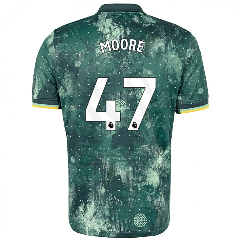 Danxen Kvinder Mikey Moore #47 Mintgrøn Tredje Sæt Spillertrøjer 2024/25 Trøje T-Shirt