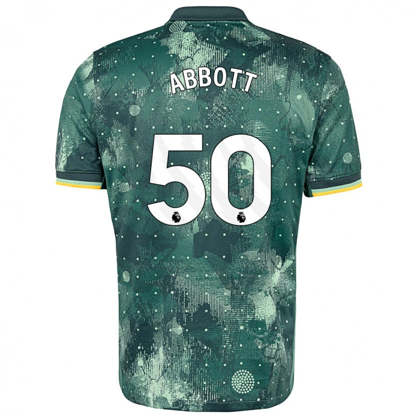 Danxen Kvinder George Abbott #50 Mintgrøn Tredje Sæt Spillertrøjer 2024/25 Trøje T-Shirt