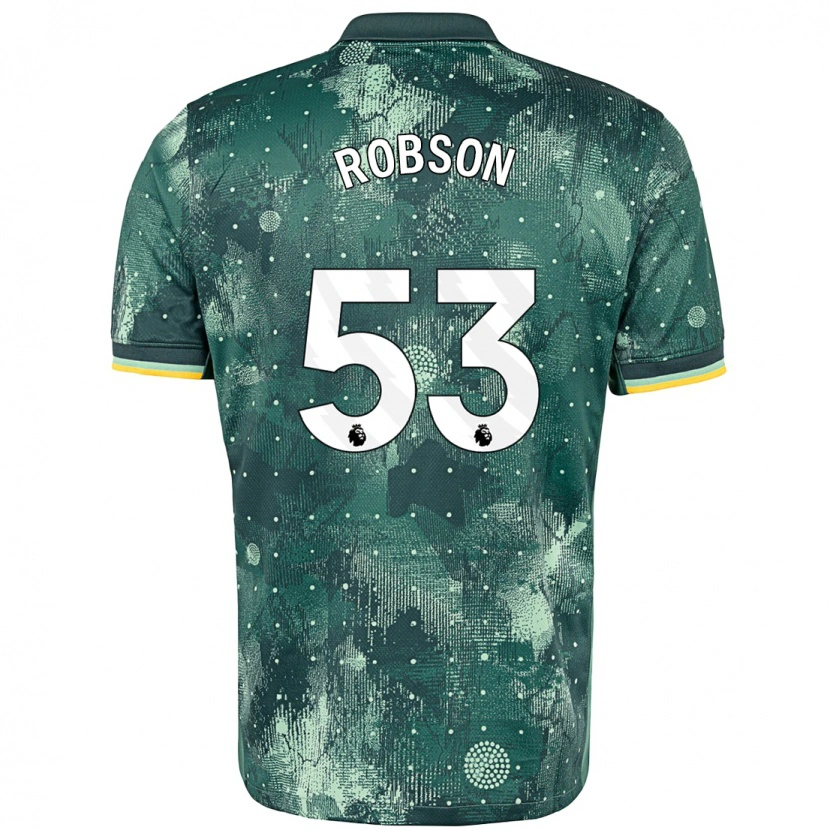 Danxen Kvinder Max Robson #53 Mintgrøn Tredje Sæt Spillertrøjer 2024/25 Trøje T-Shirt