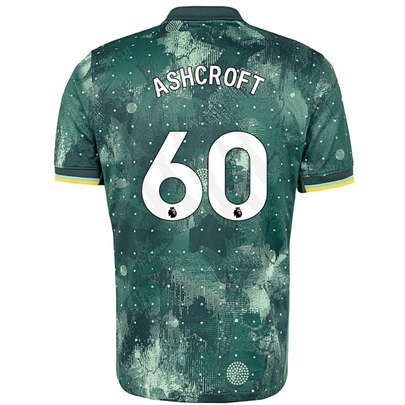 Danxen Kvinder Tyrell Ashcroft #60 Mintgrøn Tredje Sæt Spillertrøjer 2024/25 Trøje T-Shirt