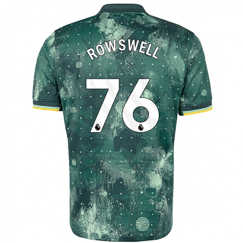 Danxen Kvinder James Rowswell #76 Mintgrøn Tredje Sæt Spillertrøjer 2024/25 Trøje T-Shirt