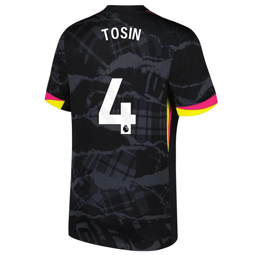 Danxen Kvinder Tosin Adarabioyo #4 Sort Pink Tredje Sæt Spillertrøjer 2024/25 Trøje T-Shirt