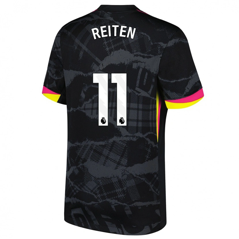Danxen Kvinder Guro Reiten #11 Sort Pink Tredje Sæt Spillertrøjer 2024/25 Trøje T-Shirt