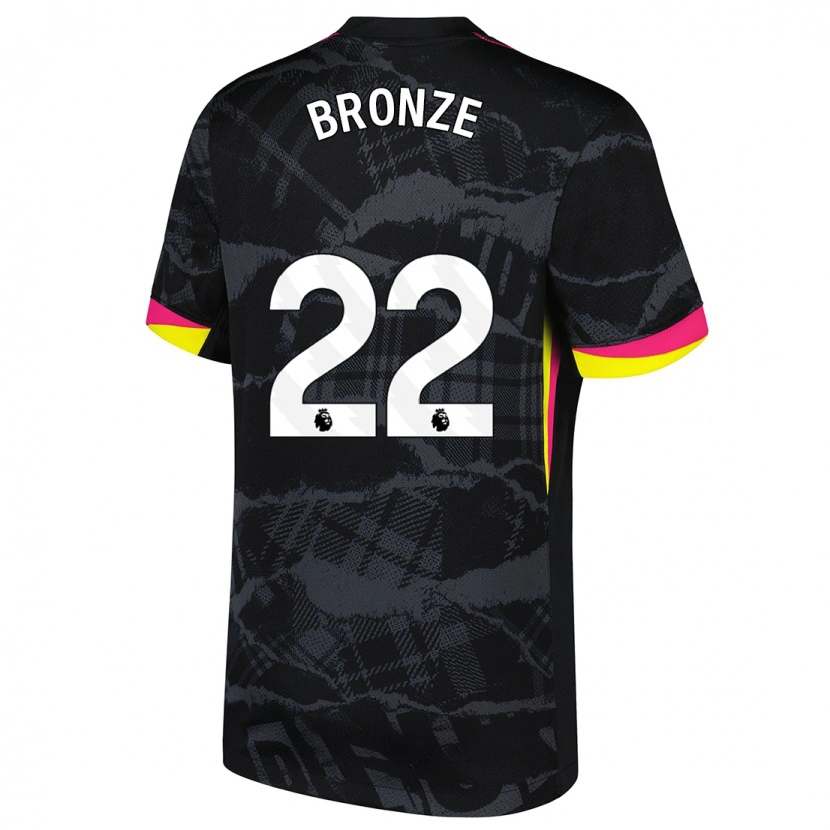 Danxen Kvinder Lucy Bronze #22 Sort Pink Tredje Sæt Spillertrøjer 2024/25 Trøje T-Shirt