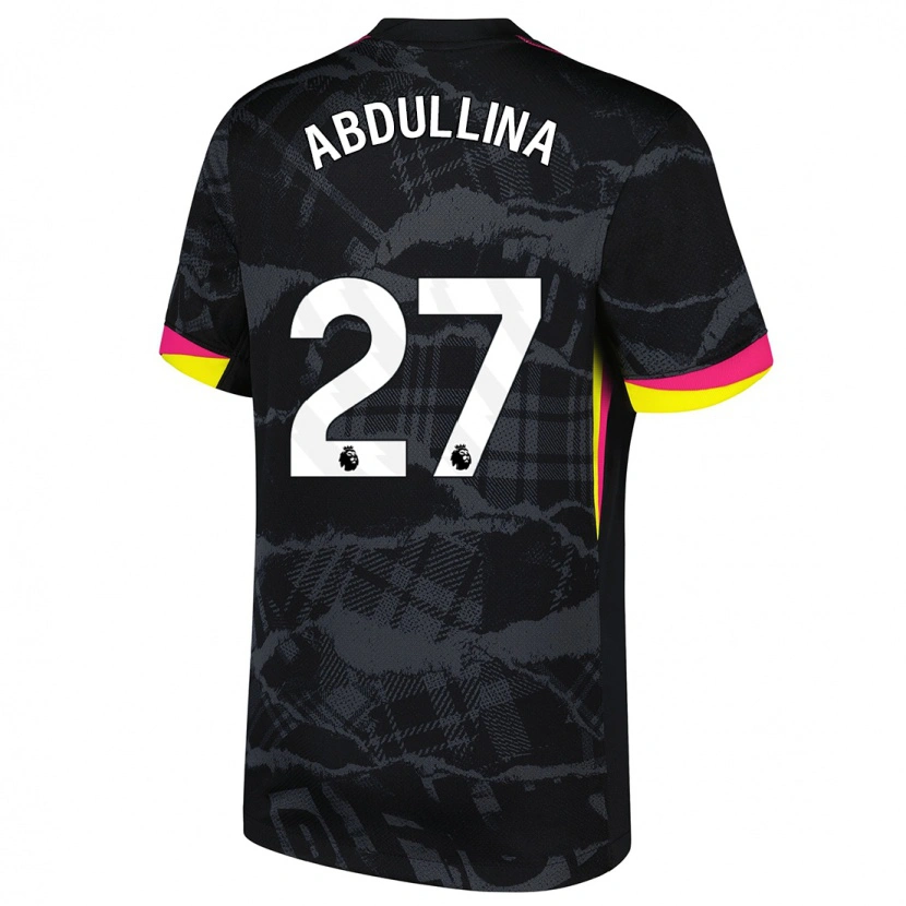 Danxen Kvinder Alsu Abdullina #27 Sort Pink Tredje Sæt Spillertrøjer 2024/25 Trøje T-Shirt