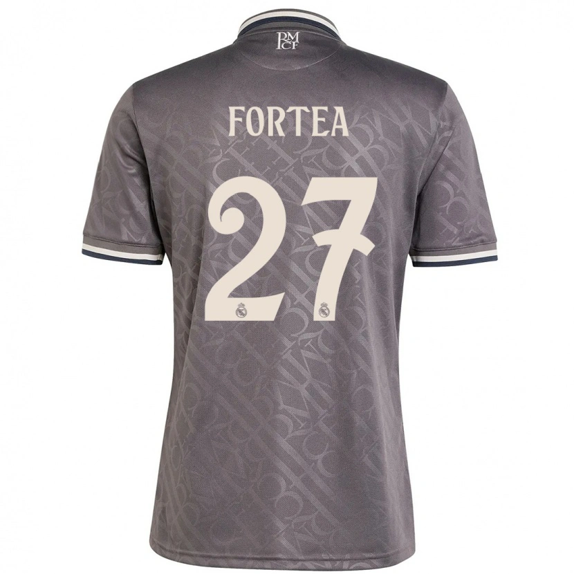 Danxen Kvinder Jesús Fortea #27 Trækul Tredje Sæt Spillertrøjer 2024/25 Trøje T-Shirt