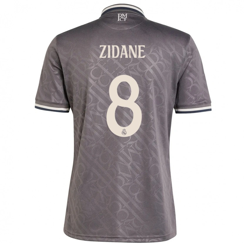 Danxen Kvinder Théo Zidane #8 Trækul Tredje Sæt Spillertrøjer 2024/25 Trøje T-Shirt