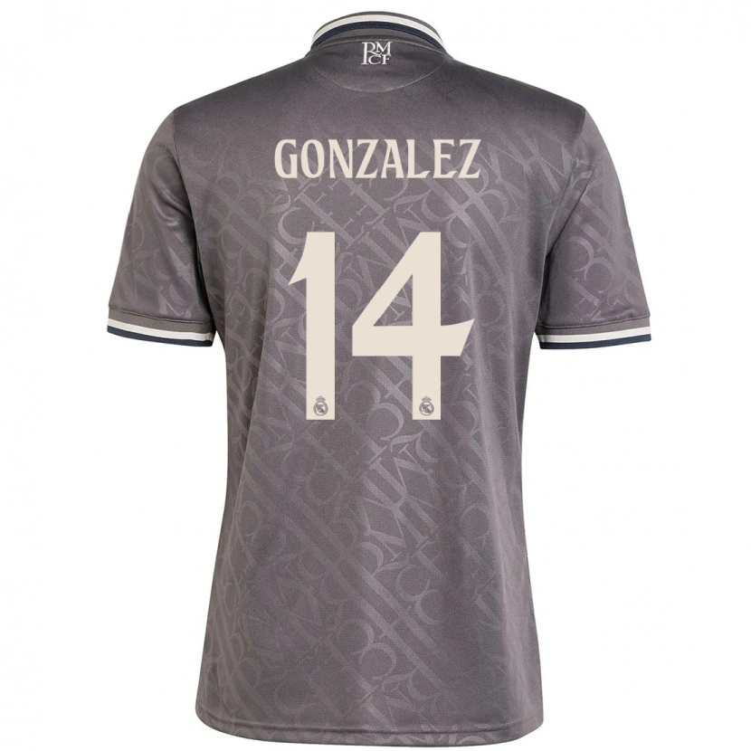 Danxen Kvinder David González #14 Trækul Tredje Sæt Spillertrøjer 2024/25 Trøje T-Shirt