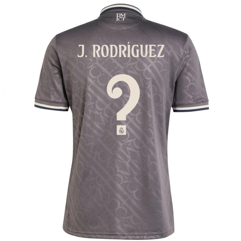 Danxen Kvinder Juan Rodríguez #0 Trækul Tredje Sæt Spillertrøjer 2024/25 Trøje T-Shirt