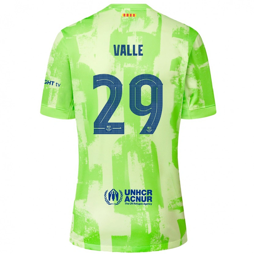 Danxen Kvinder Álex Valle #29 Lime Tredje Sæt Spillertrøjer 2024/25 Trøje T-Shirt