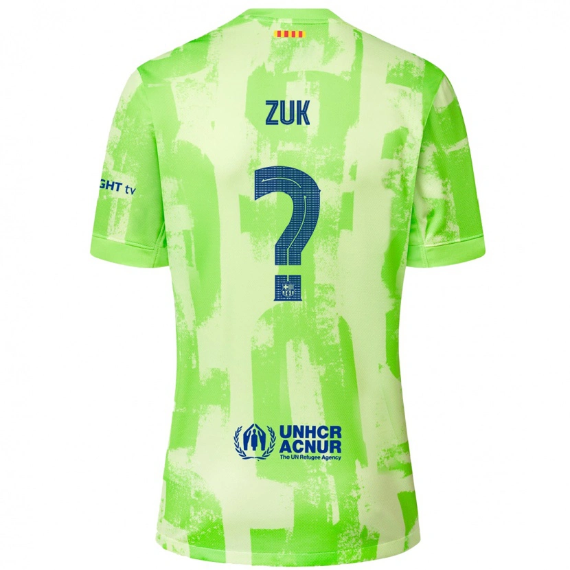 Danxen Kvinder Michał Żuk #0 Lime Tredje Sæt Spillertrøjer 2024/25 Trøje T-Shirt