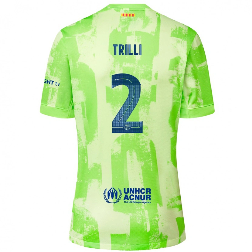 Danxen Kvinder Trilli #2 Lime Tredje Sæt Spillertrøjer 2024/25 Trøje T-Shirt
