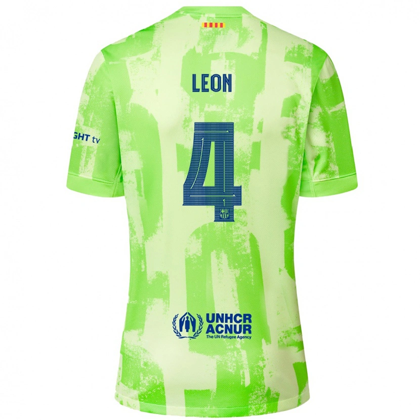 Danxen Kvinder Mapi León #4 Lime Tredje Sæt Spillertrøjer 2024/25 Trøje T-Shirt