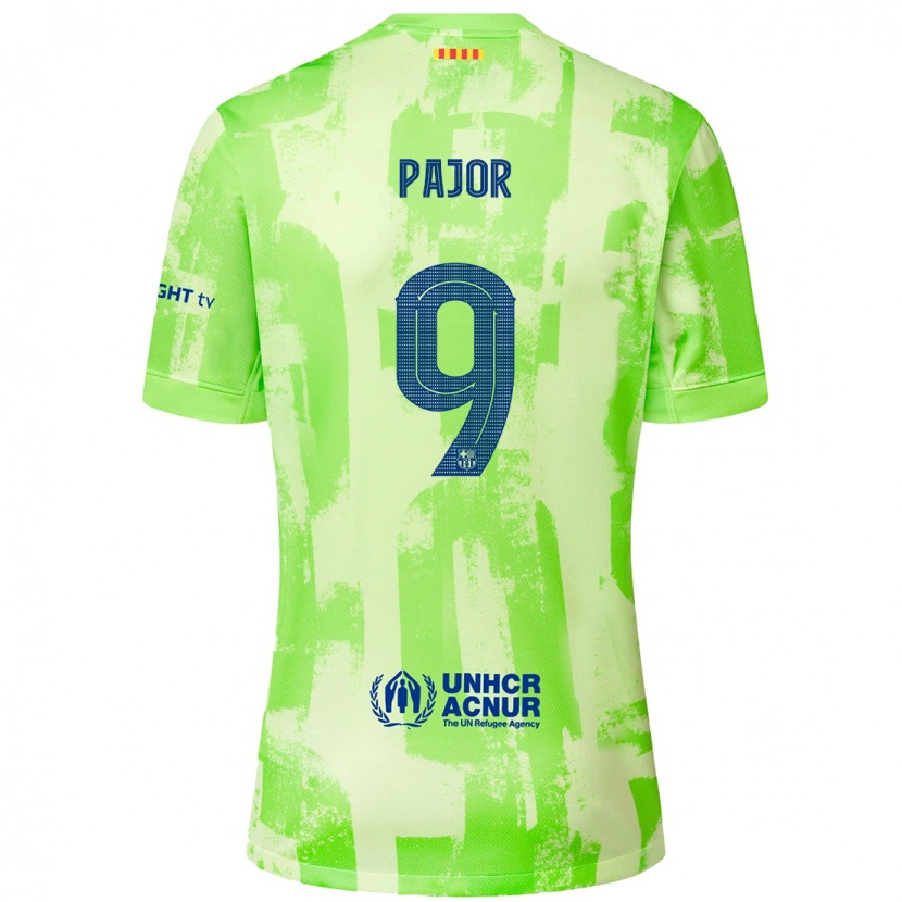 Danxen Kvinder Ewa Pajor #9 Lime Tredje Sæt Spillertrøjer 2024/25 Trøje T-Shirt