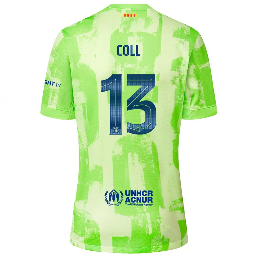 Danxen Kvinder Cata Coll #13 Lime Tredje Sæt Spillertrøjer 2024/25 Trøje T-Shirt