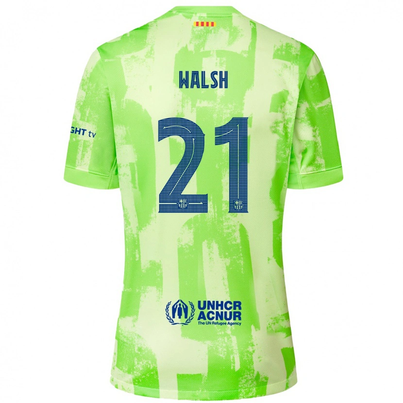 Danxen Kvinder Keira Walsh #21 Lime Tredje Sæt Spillertrøjer 2024/25 Trøje T-Shirt