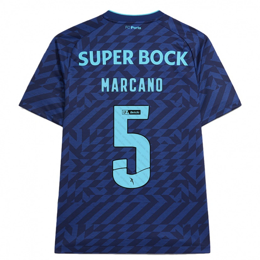 Danxen Kvinder Iván Marcano #5 Marineblå Tredje Sæt Spillertrøjer 2024/25 Trøje T-Shirt
