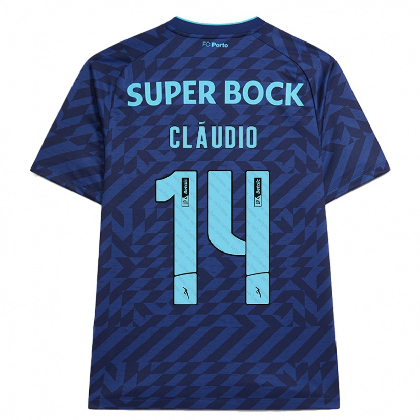 Danxen Kvinder Cláudio Ramos #14 Marineblå Tredje Sæt Spillertrøjer 2024/25 Trøje T-Shirt