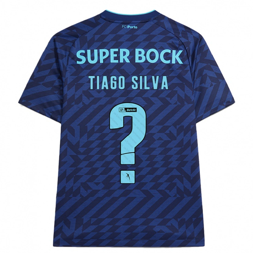 Danxen Kvinder Tiago Silva #0 Marineblå Tredje Sæt Spillertrøjer 2024/25 Trøje T-Shirt