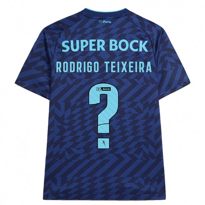 Danxen Kvinder Rodrigo Teixeira #0 Marineblå Tredje Sæt Spillertrøjer 2024/25 Trøje T-Shirt
