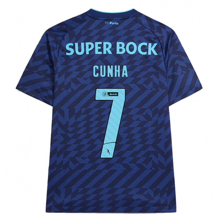 Danxen Kvinder Duarte Cunha #7 Marineblå Tredje Sæt Spillertrøjer 2024/25 Trøje T-Shirt