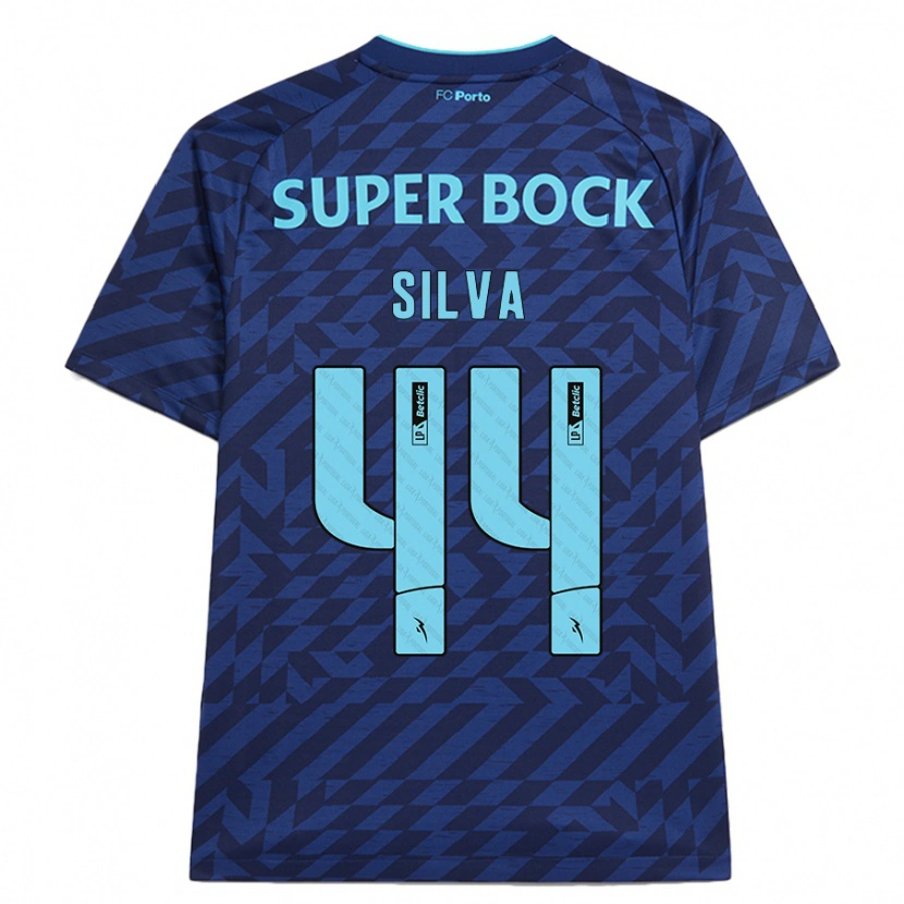 Danxen Kvinder Felipe Silva #44 Marineblå Tredje Sæt Spillertrøjer 2024/25 Trøje T-Shirt