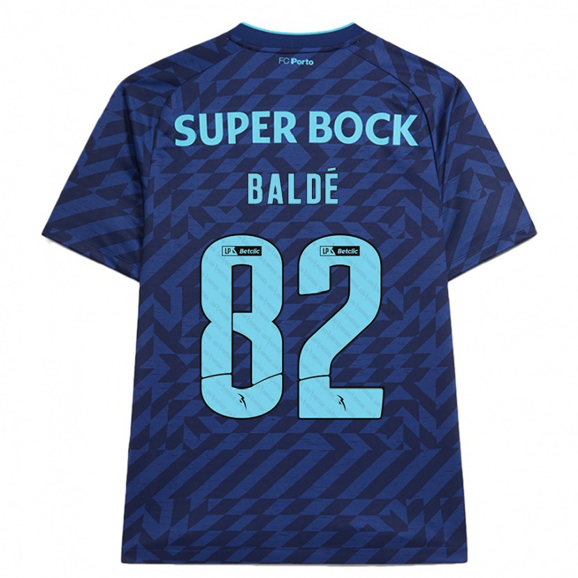 Danxen Kvinder Alfa Baldé #82 Marineblå Tredje Sæt Spillertrøjer 2024/25 Trøje T-Shirt