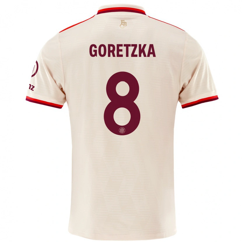 Danxen Kvinder Leon Goretzka #8 Linned Tredje Sæt Spillertrøjer 2024/25 Trøje T-Shirt