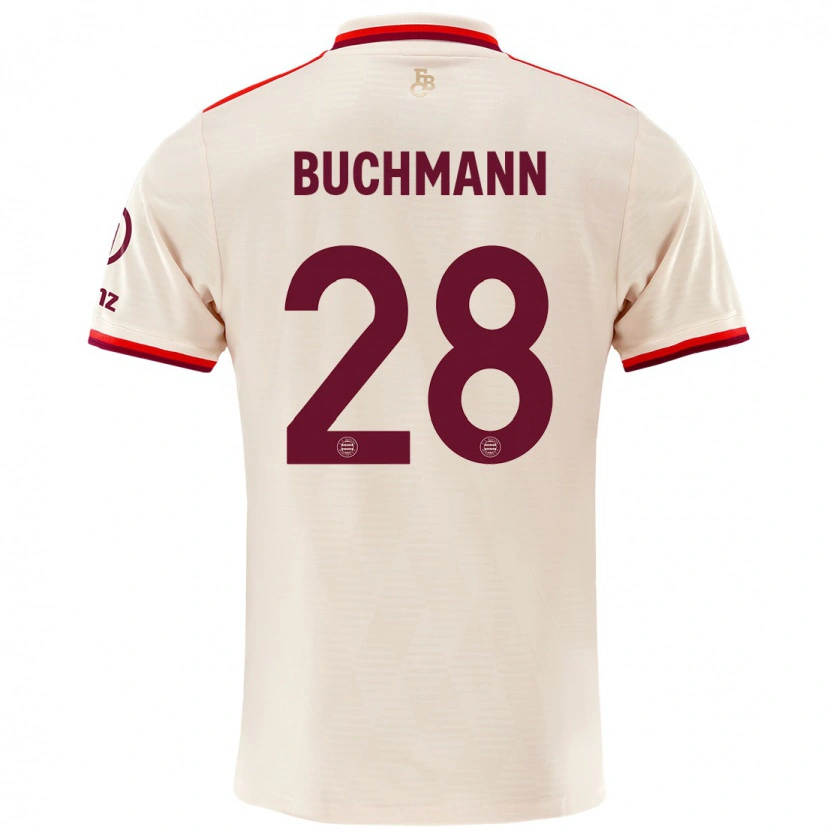 Danxen Kvinder Tarek Buchmann #28 Linned Tredje Sæt Spillertrøjer 2024/25 Trøje T-Shirt