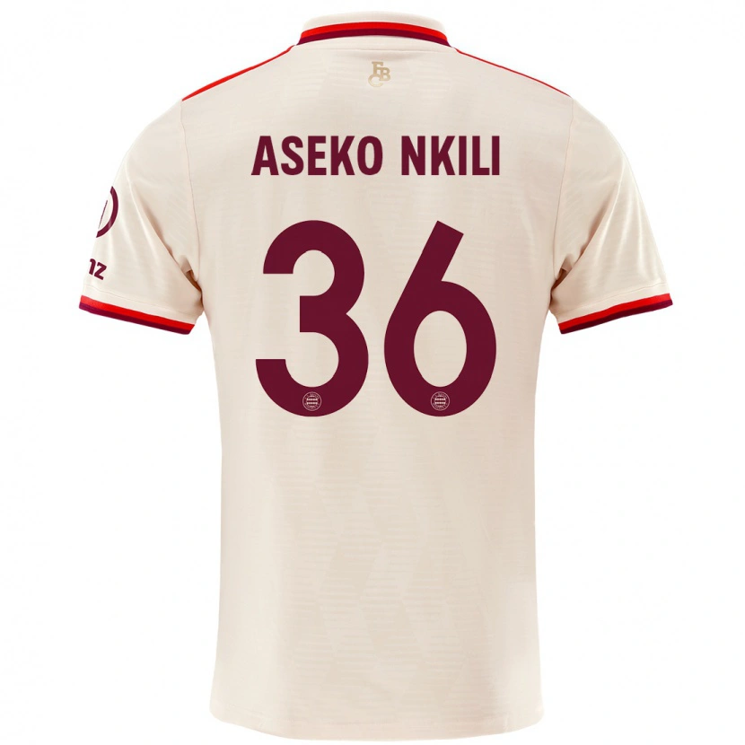 Danxen Kvinder Noël Aséko Nkili #36 Linned Tredje Sæt Spillertrøjer 2024/25 Trøje T-Shirt