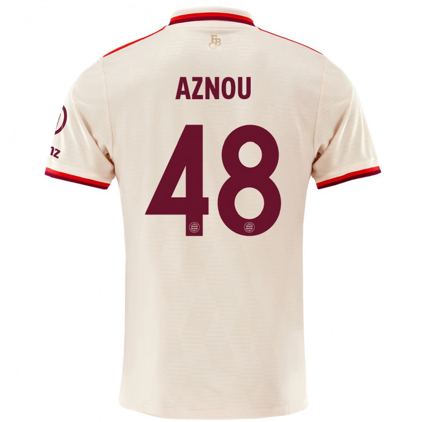 Danxen Kvinder Adam Aznou #48 Linned Tredje Sæt Spillertrøjer 2024/25 Trøje T-Shirt