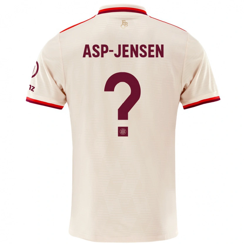 Danxen Kvinder Jonathan Asp-Jensen #0 Linned Tredje Sæt Spillertrøjer 2024/25 Trøje T-Shirt